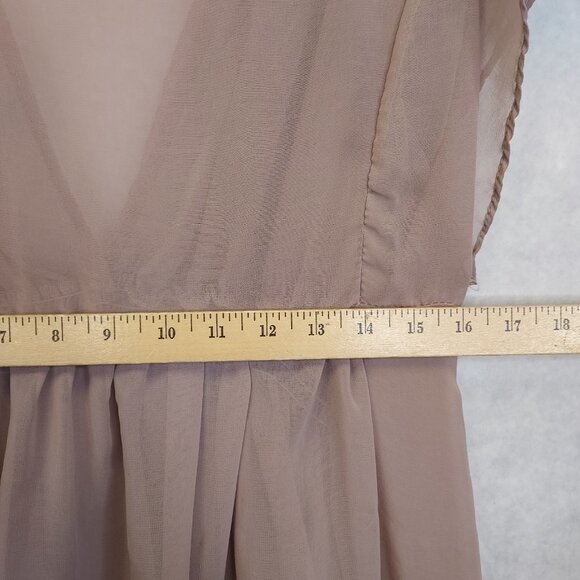 Mirumi Sheer Blouse Women's M/L Deep V-Neck Babydoll Feminine Coquette Ethereal - Picture 15 of 15